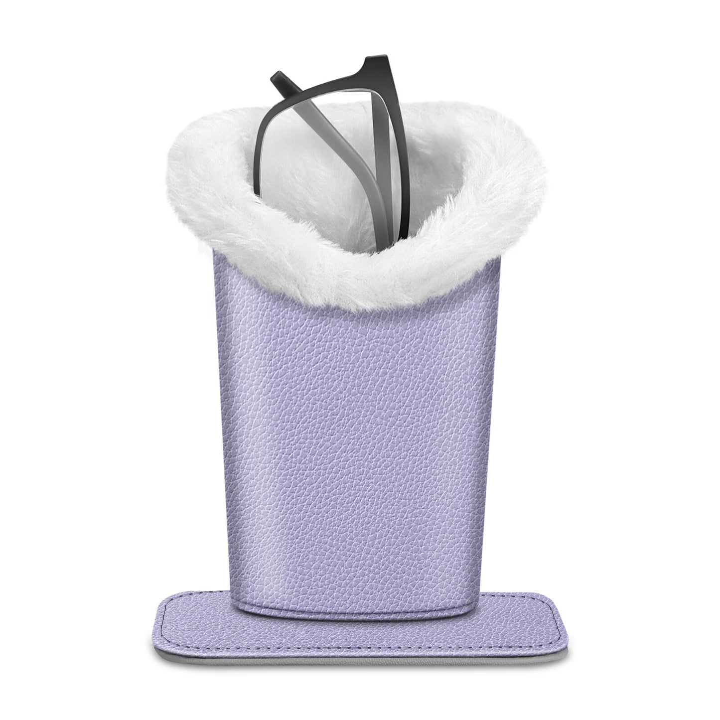 Eyeglass Protective Holder Stand - Vegan Leather & Plush Lined