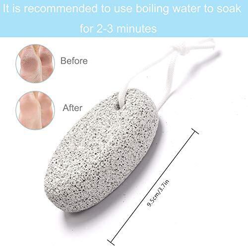 Natural Pumice Stone Pedicure Foot Scrubber - 2 Pack
